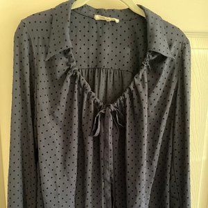 Current Air blouse in Navy, size small